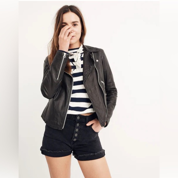 MADEWELL Washed Leather Jacket - Picture 3 of 16